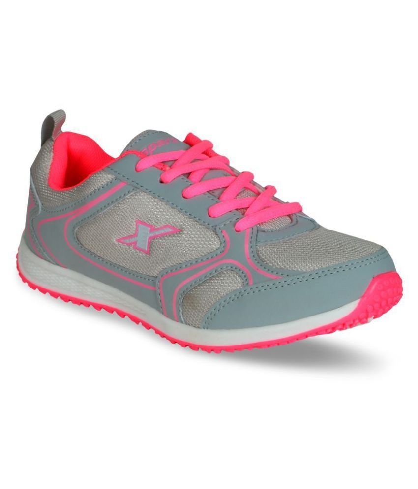 sparx women grey running shoes