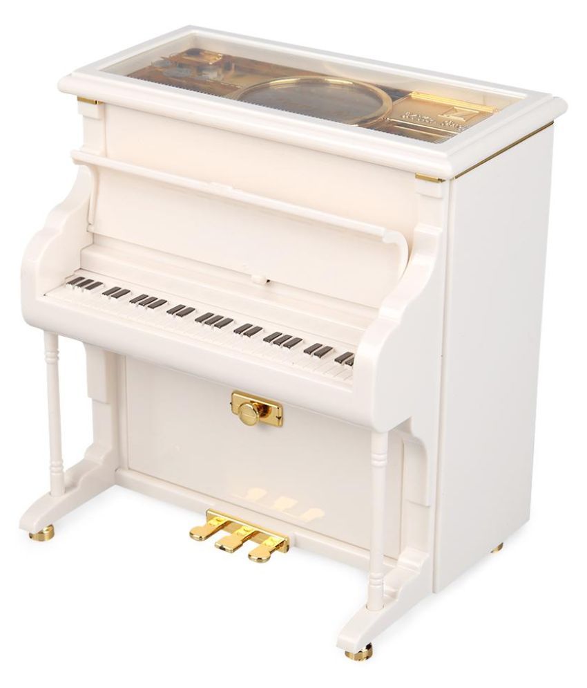 Romantic Classic Mini Piano Model Music Box Musical Case Wedding
