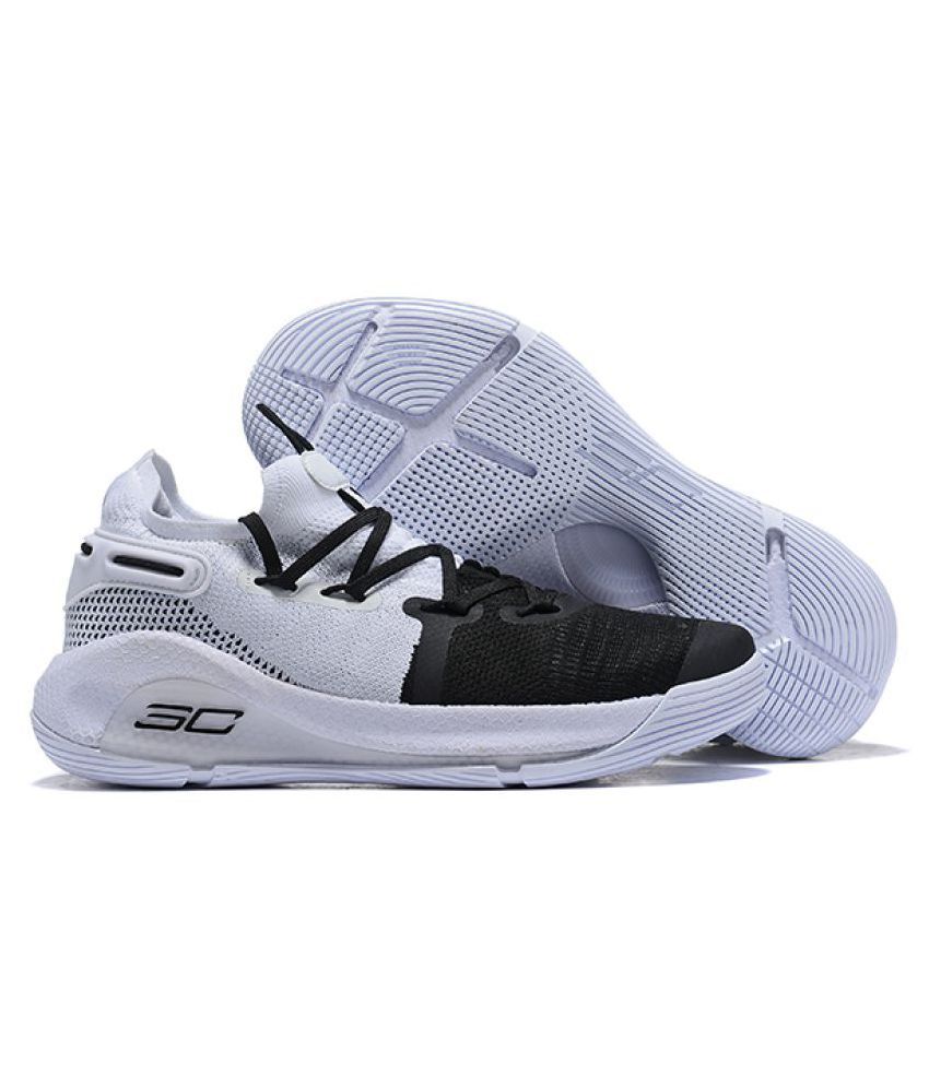 under armour curry 6 white black