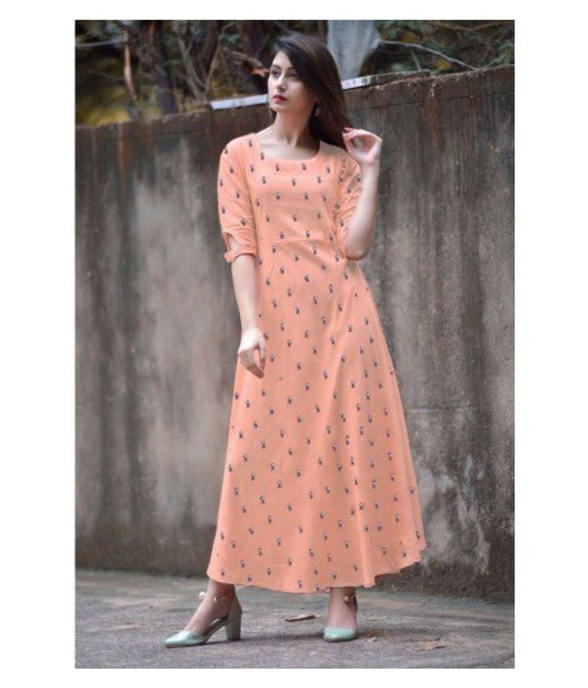 rayon frock kurti