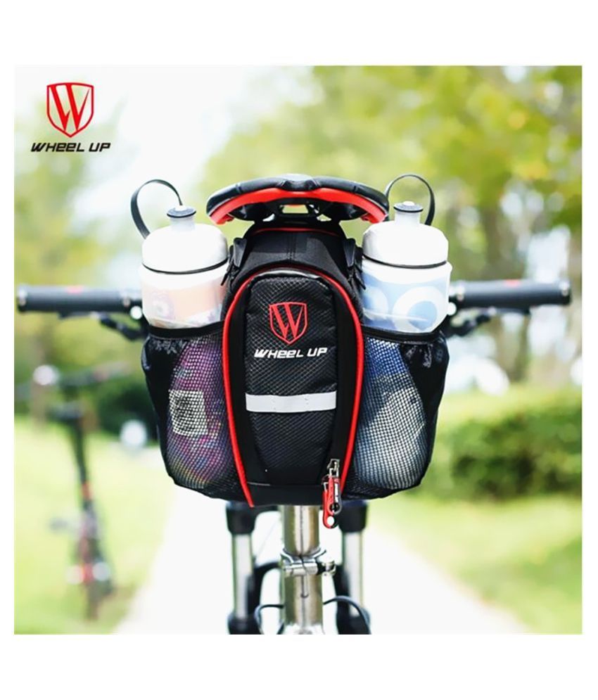 MTB Road Bike Seat Rear Tail Bag Can Put Two Water Bottle Bicycle Spike