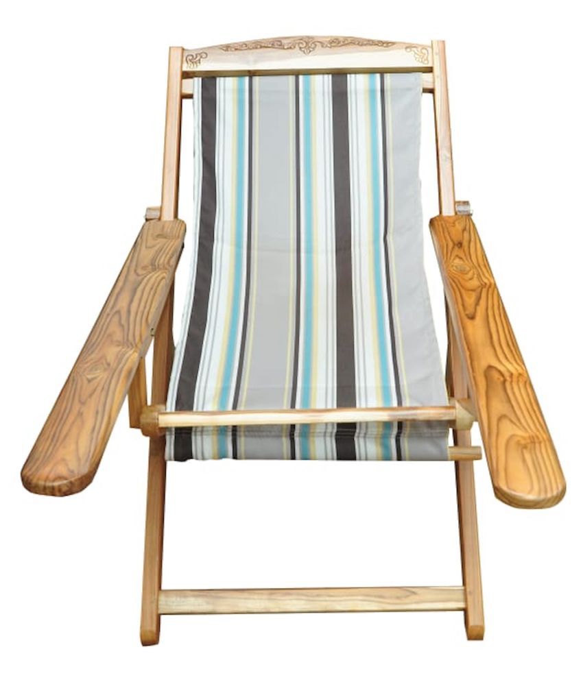 Oak N Oak Teakwood Traditional Folding Chair For Relaxation