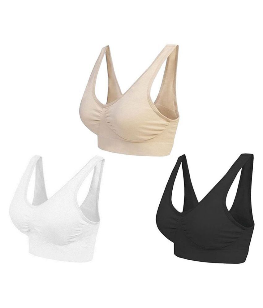     			Smooth & Style Cotton Lycra Air Bra - Multi Color