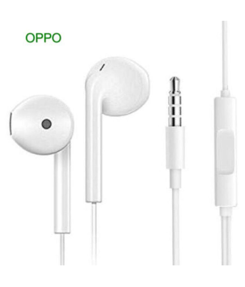 Sports oppo wired headphones Ear Buds Wired With Mic Headphones