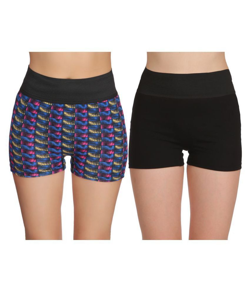     			Selfcare Pack of 2 Cotton Women's Boy Shorts ( Multi Color )