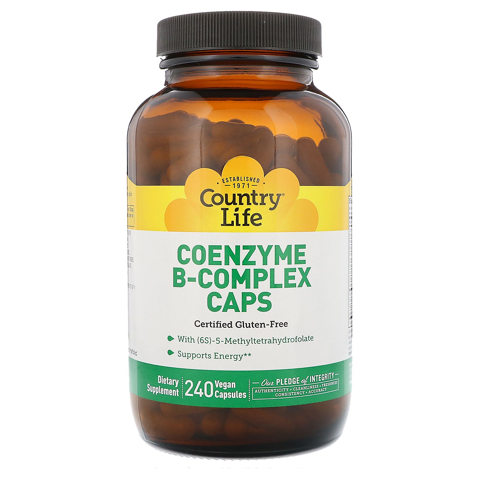Country Life Coenzyme B Complex Gluten Free Dietary