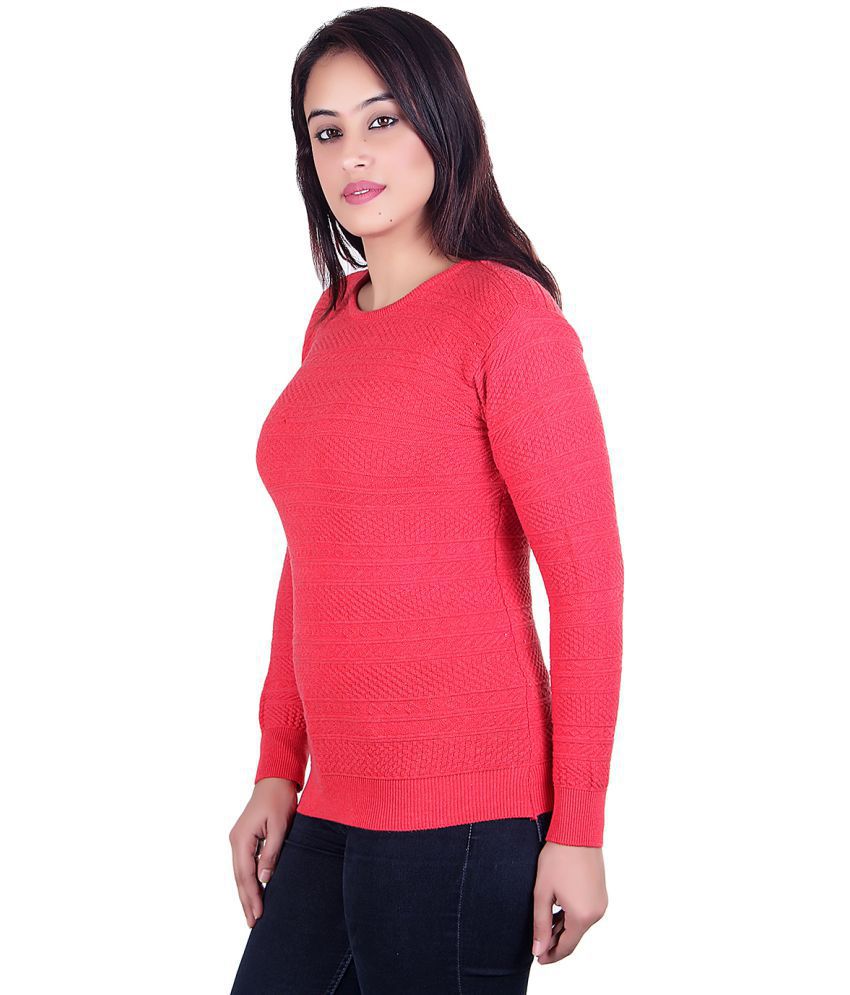 Buy Ogarti Cotton Red Pullovers Online at Best Prices in India - Snapdeal