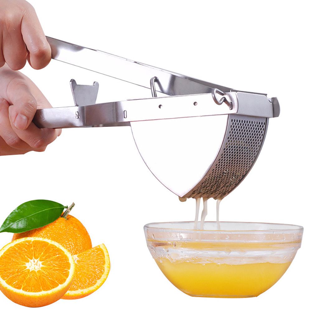 Easy to Use Manual Citrus Press Juicer MONBLA Manual Lemon Squeezer Stainless Steel Mini Fruit Juicer Squeezer Hand Squeezer Heavy Duty,Premium Quality Lime Lemon Squeezer 