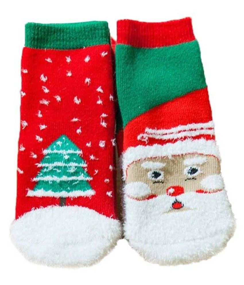 newborn christmas socks