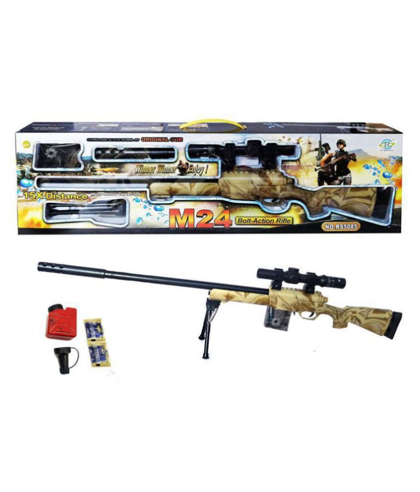 AC Action Water Crystal Jelly Ball Gun with Micro Mirror Telescope