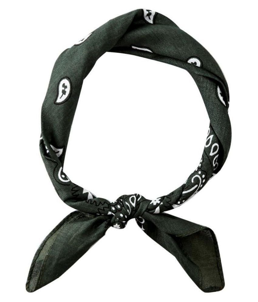 Hip Hop Uni Women Men Shawl Cashew Flower Square Scarf Hair Band