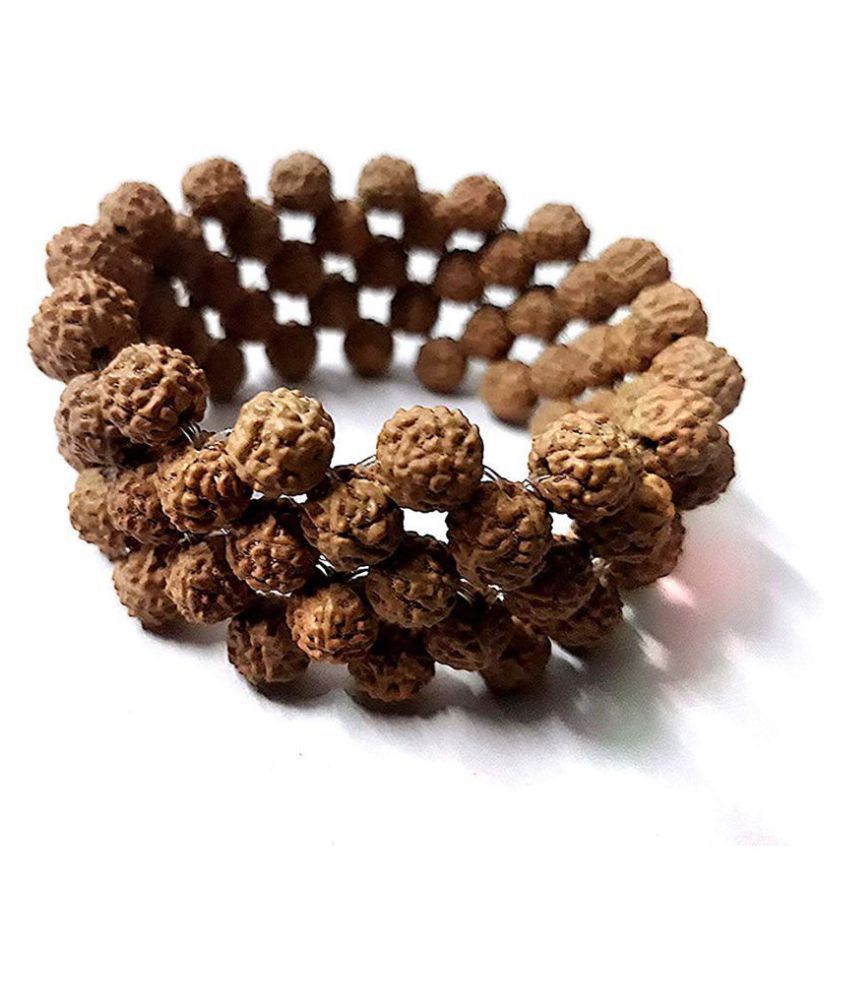     			Natural 5 Face Rudraksh Bracelet (5 Ladi-108 Beads) AAA Quality for Men & Women