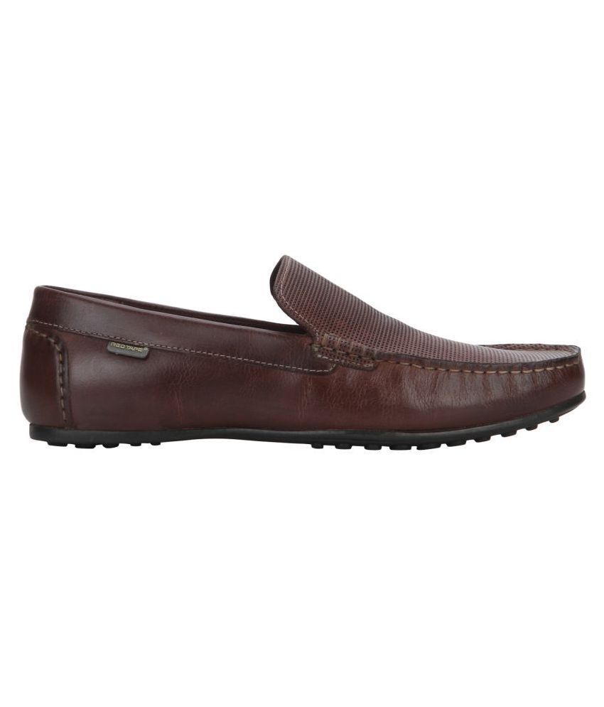 redtape brown loafers