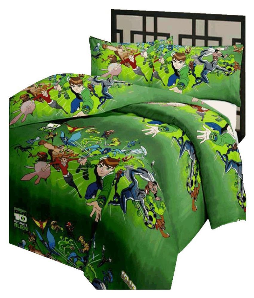 EasyHome Green Single bed Poly + Cotton Bedsheet ( 1 pcs ) Buy