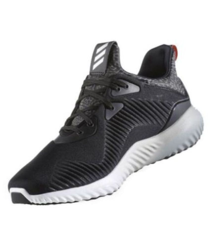 kleuring groei Burger Adidas Alphabounce 1 Black & white Running Shoes Black: Buy Online at Best  Price on Snapdeal