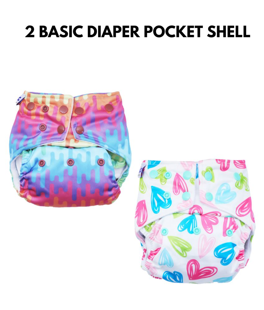 Basic by Superbottoms Pack of 22 Certified Soft Fleece Lined Pocket