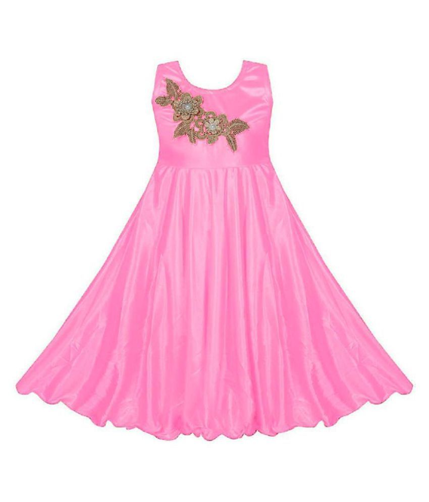 satin frock design for ladies