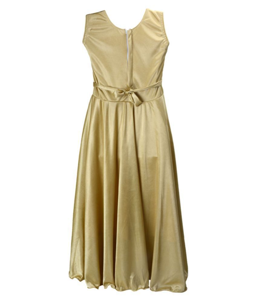 satin full frock