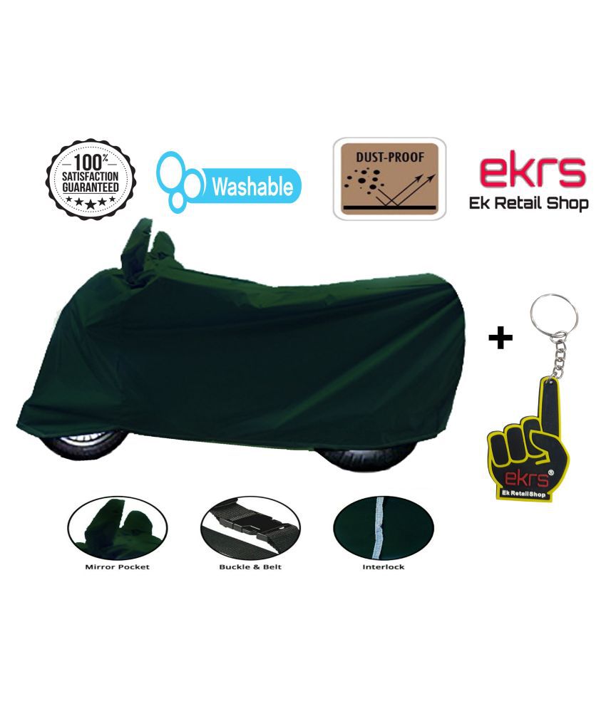 Ek Retail Shop Bike Body Cover For Monsoon Water Resistant Dustproof Uv Guard For Honda Cb Hornet 160r Abs Dlx Green Colour With Key Chain Buy Ek Retail Shop Bike Body