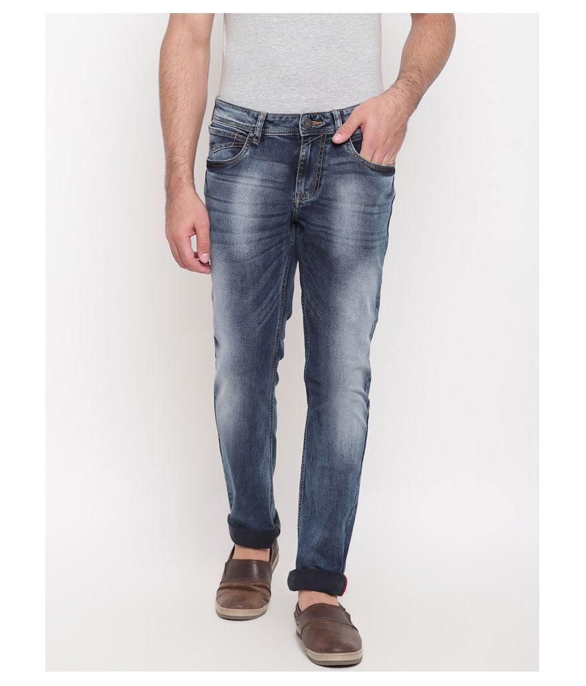 Ruf N Tuf Navy Blue Slim Jeans - Buy 