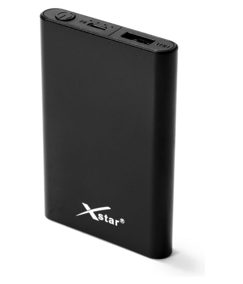 Xstar 6000 mAh LiPolymer Power Bank Black Power Banks Online at Low