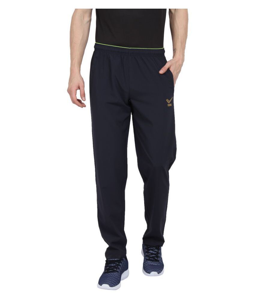     			YUUKI - Black Polyester Men's Sports Trackpants ( Pack of 1 )