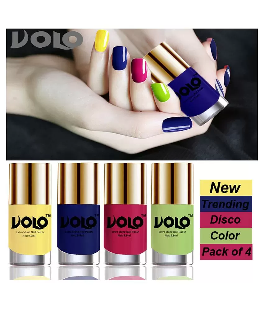 Volo Elite Collection Super Long Lasting Nail Polish Combo Set of  12(Mischievous Mint, Peach Crush, Dark Nude, Light Pink, Red, Pink Peach,  Bright Plum, Coral Compass, Yellow, Royal Blue, Passion Pink, Parrot