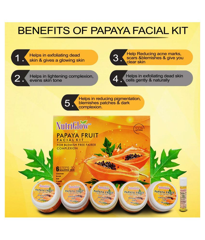 Nutriglow Papaya Facial Kit 260 g Buy Nutriglow Papaya Facial Kit 260