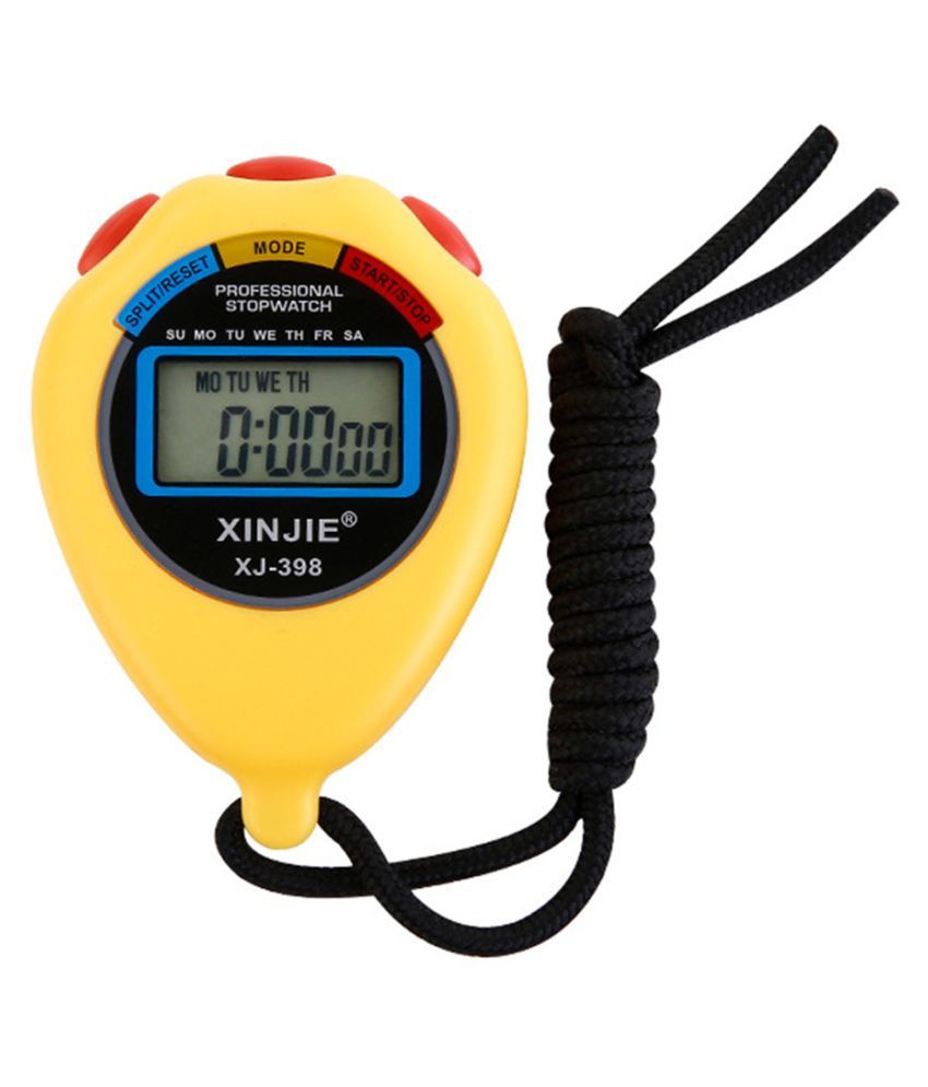 2 Colors Digital Professional Handheld LCD Chronograph Timer Sports Stopwatch