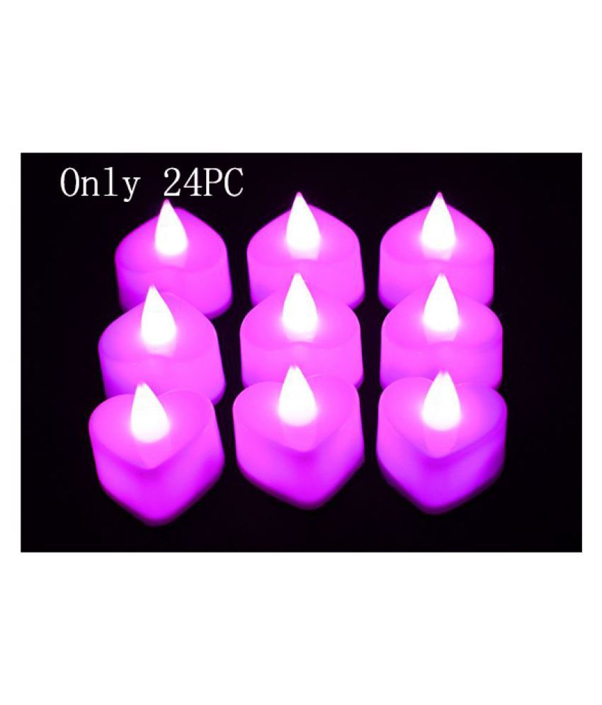 Pay 24pc Pink Heart Shaped Used To Light Up Decorations Love