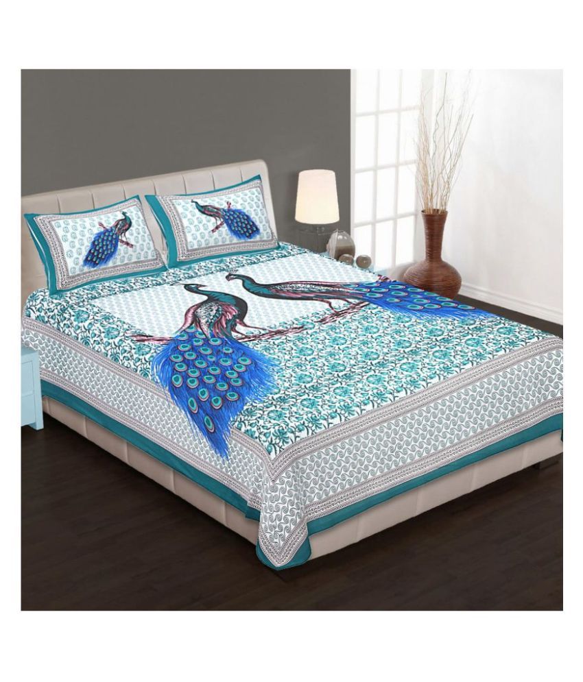 ARPIT ENTERPRISES Cotton Double Bedsheet with 2 Pillow Covers Buy