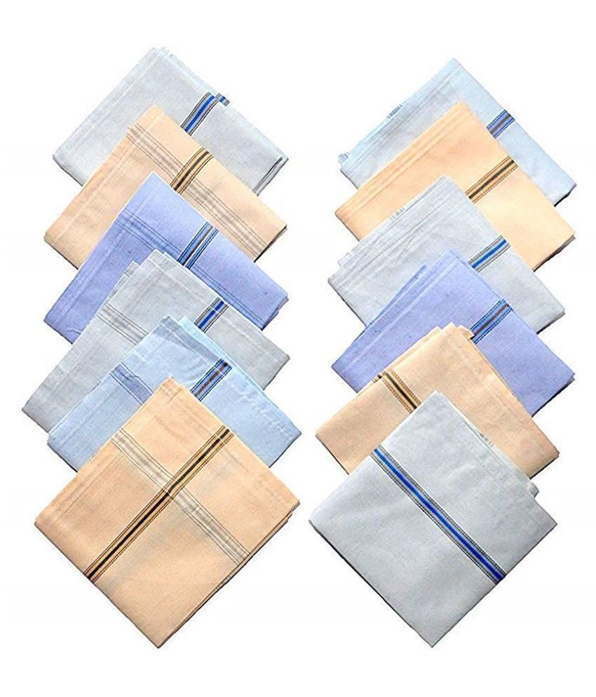 Men's Cotton Handkerchief By Best Friends Forever Pack of 12 Buy