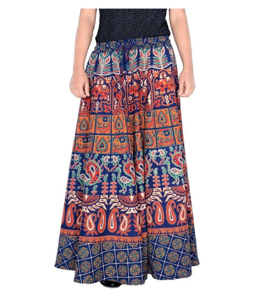     			Sttoffa Cotton Wrap Skirt - Blue