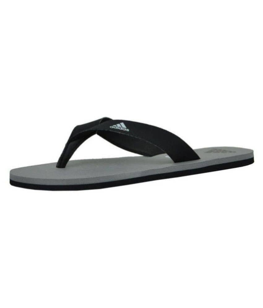 adidas slippers gray