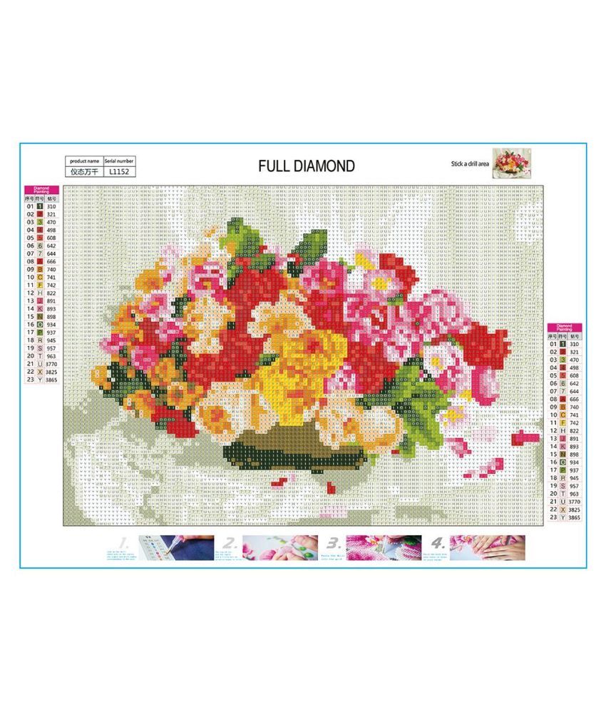 5d Diy Full Drill Diamond Painting Flower Vase Cross Stitch Embroidery Kit Buy 5d Diy Full Drill Diamond Painting Flower Vase Cross Stitch Embroidery Kit Online At Best Prices In India