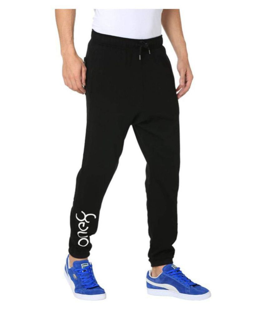 puma navy polyester lycra trackpants