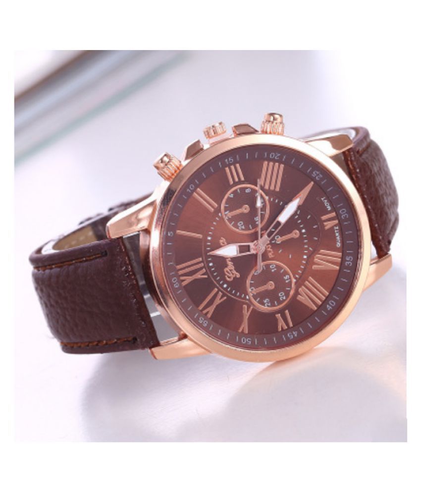 CHORME 1 Pc Brown Metal Round Womens Watch Price in India: Buy CHORME 1 ...