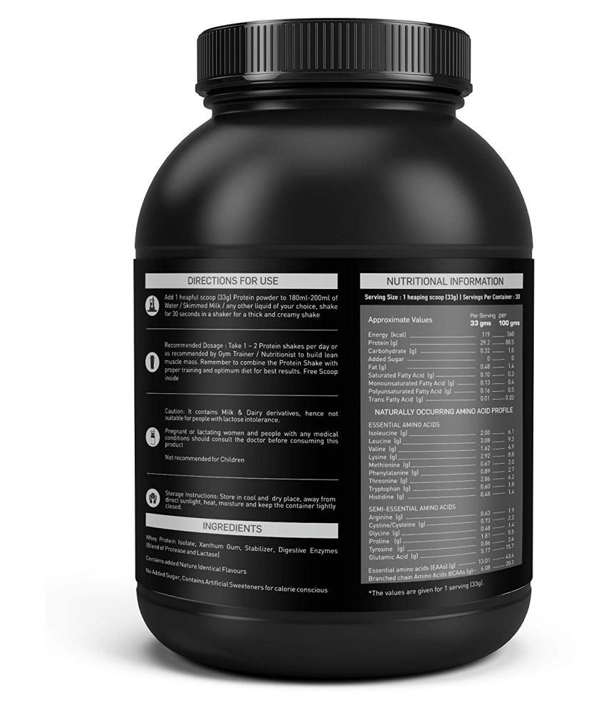 NAKPRO PLATINUM 100% Whey Protein Isolate - 28g Protein, 6.4 BCAA & 4 ...