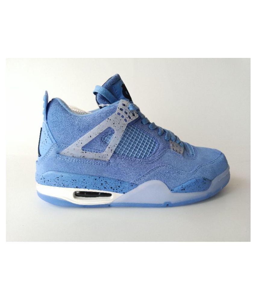 Nike Air Jordan Retro 4 Blue Basketball Shoes Buy Nike Air Jordan Retro 4 Blue Basketball Shoes Online At Best Prices In India On Snapdeal