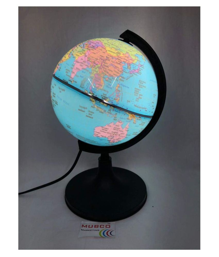 Globe World Globe Earth Map LED Light Desk & Table Top Political