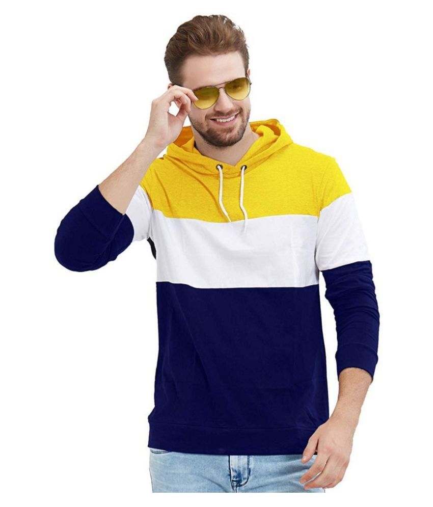 yaara t-shirts Yellow Hooded Sweatshirt 