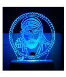 Ajanta Sai Baba CODE 2019 3D Night Lamp Multi - Pack of 1