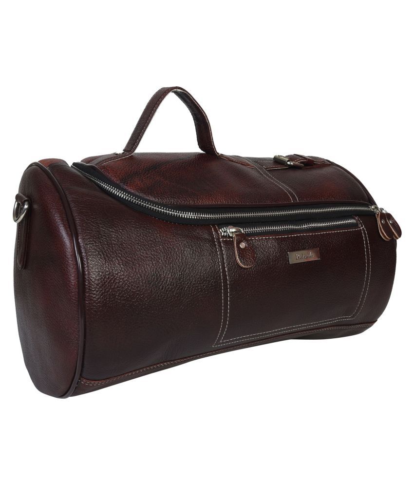 leather gym bag