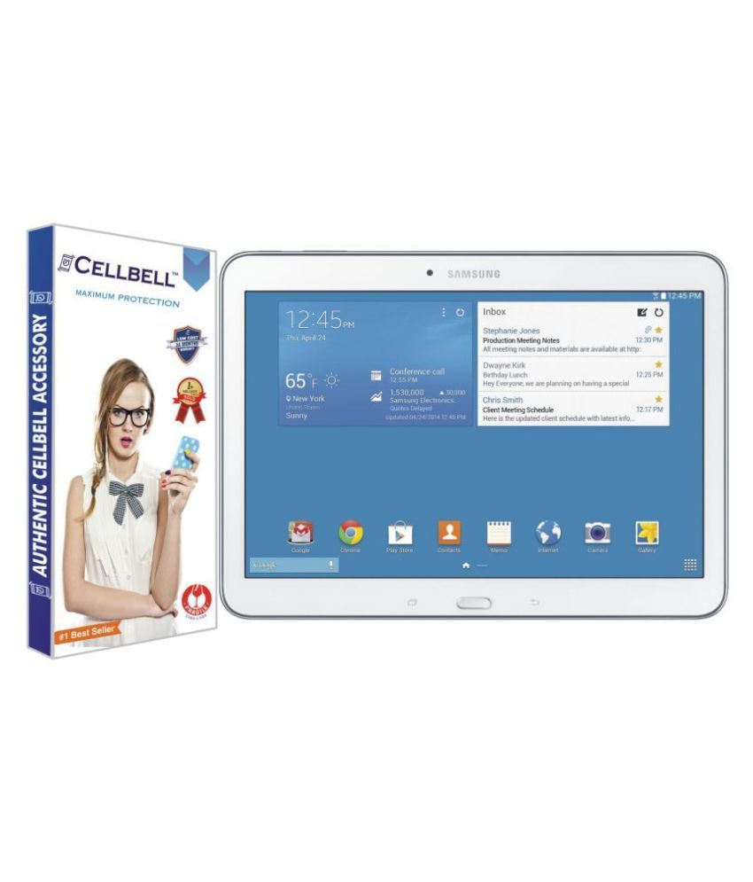 Samsung Tab A 2017 Tempered Glass Screen Guard By Cellbell Compatible with Samsung Galaxy Tab A 9.7 #034; SM T550