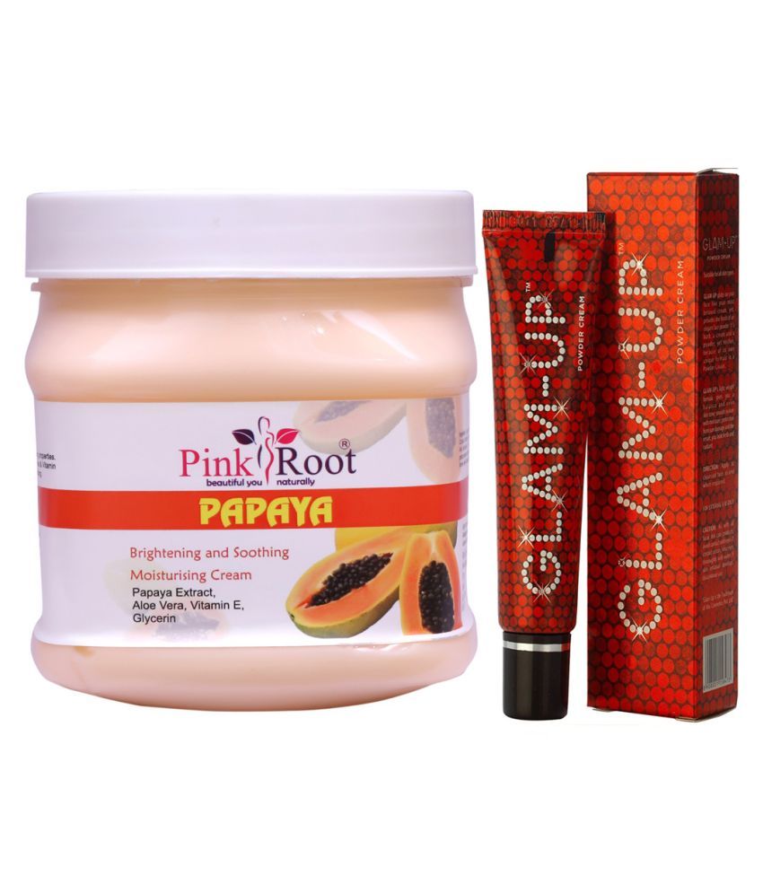 Pink Root PAPAYA CREAM, GLAM UP Day Cream 100 ml Pack of 2 Buy Pink