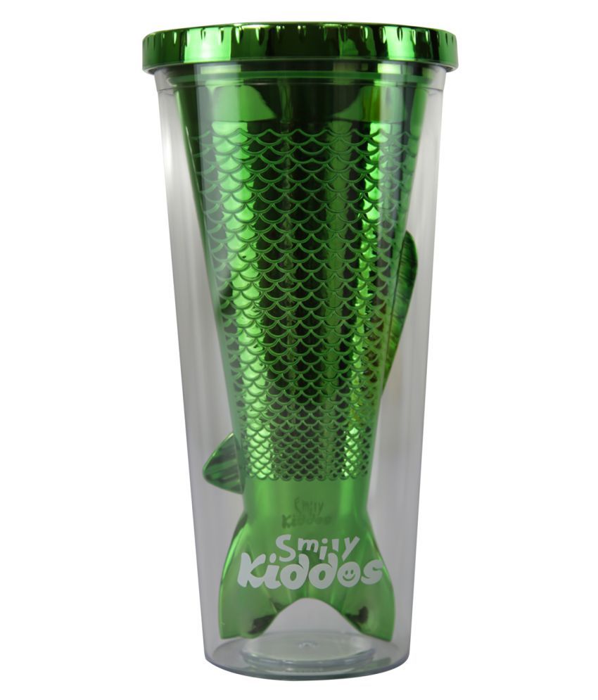 Smily Kiddos MI19002-5 Green 250 mL Plastic Water Bottle set of 1
