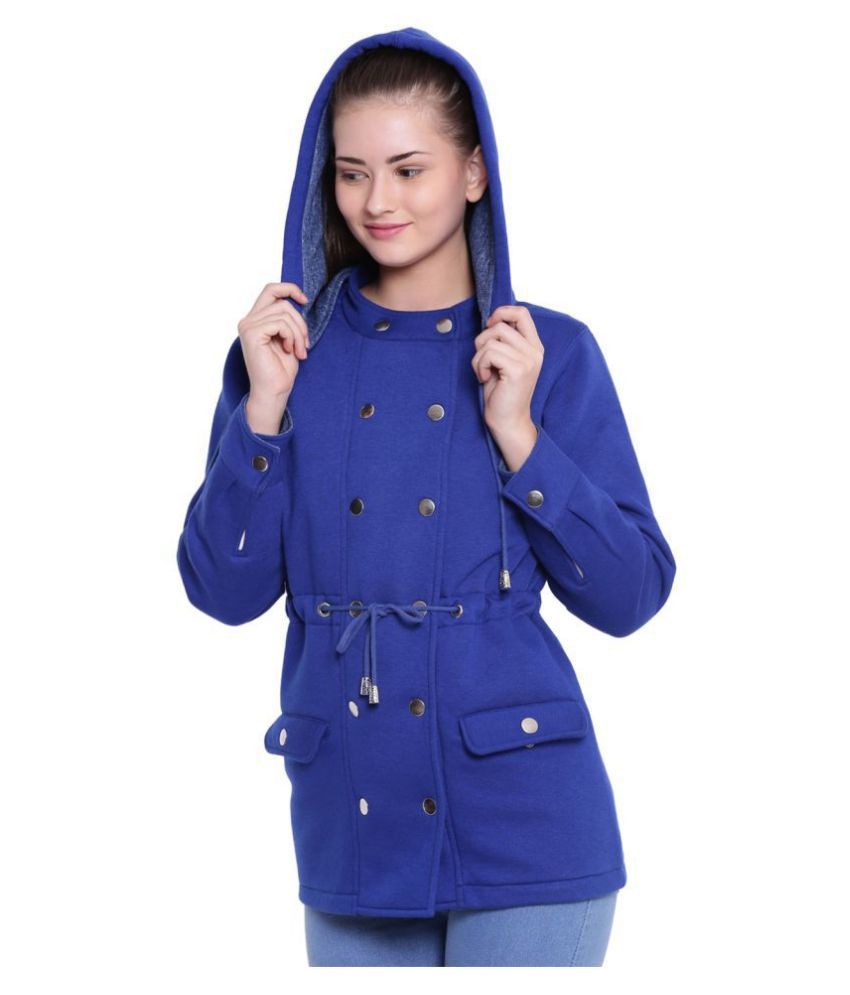 dark blue parka jacket