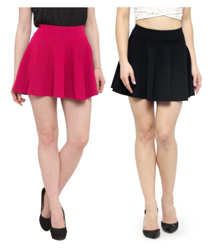     			N-Gal Cotton Skater Skirt - Multi Color