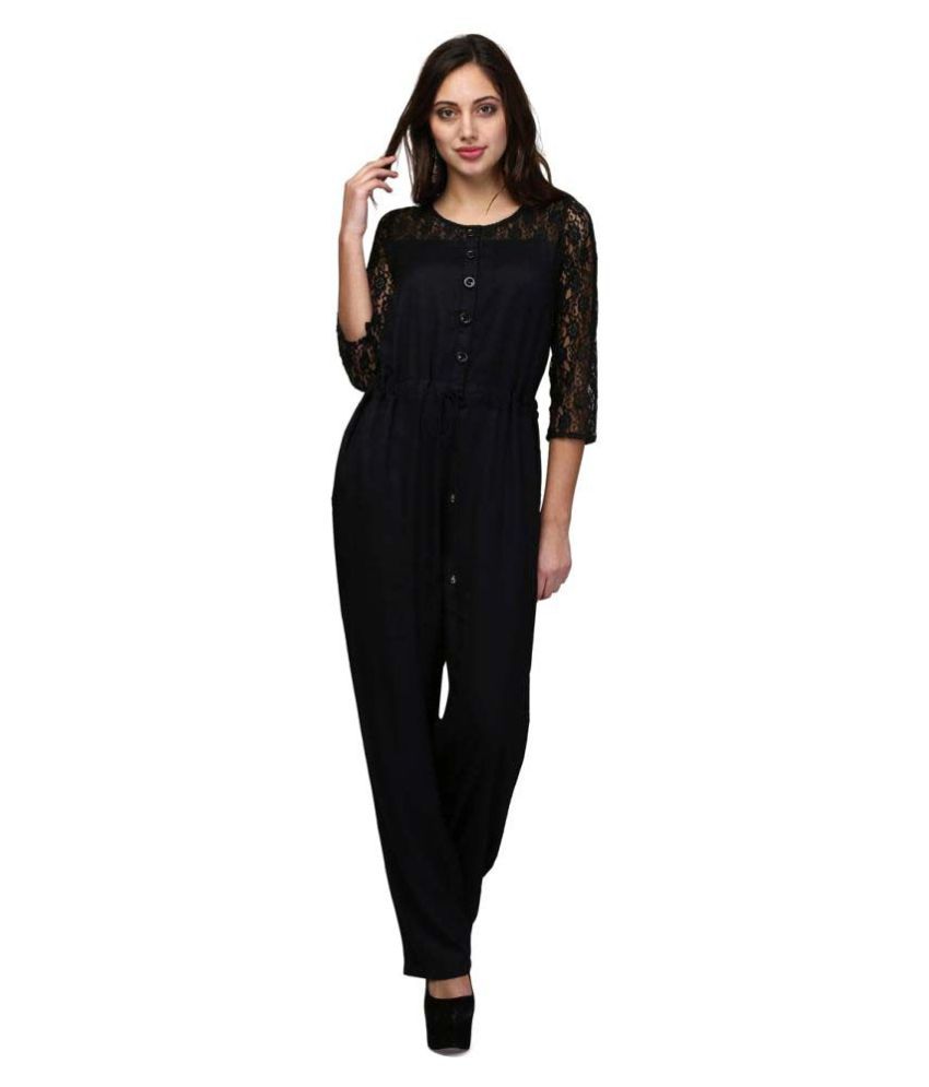 black rayon jumpsuit