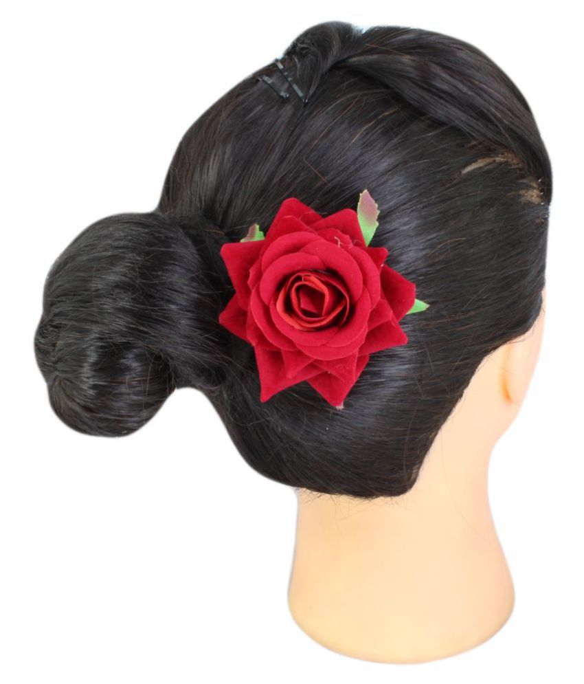 Ear Lobe Accessories Red Party Hair Clip Buy Online At Low
